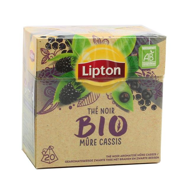 8717163818732 - Lipton - Thé noir bio mûre cassis