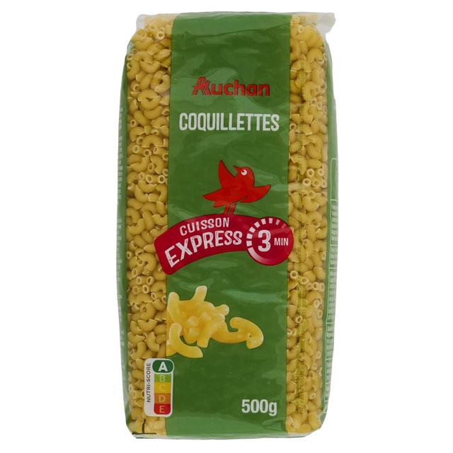 3596710490592 - Auchan - Pâtes Coquillettes Cuisson Rapide 3 min