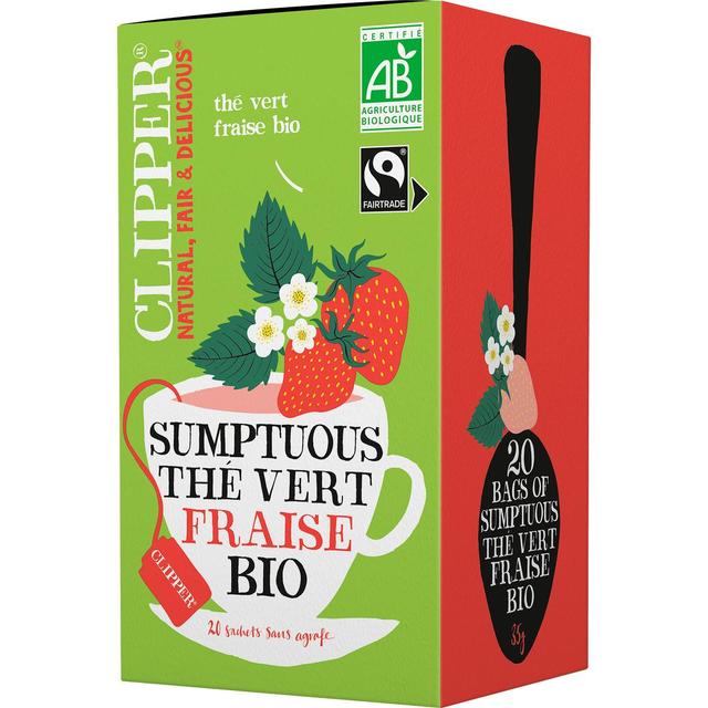 5021991938832 - Clipper - Thé Vert à la Fraise Bio