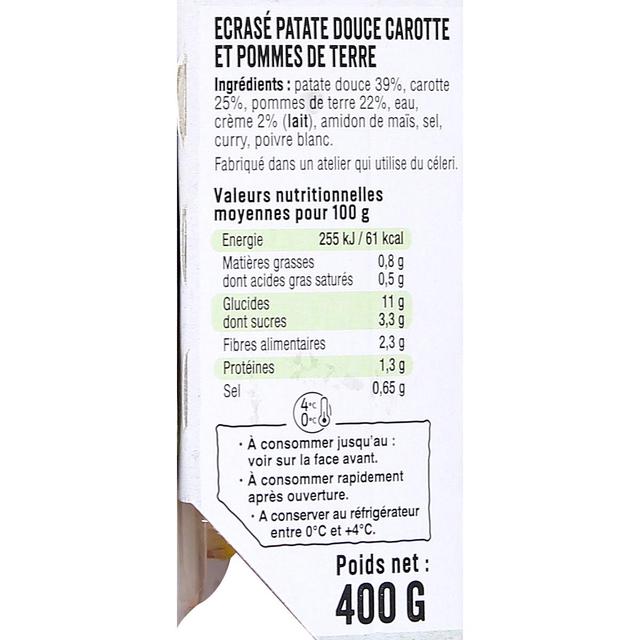3422440009332 - Florette - Ecrasé de Pomme de Terre et Patates Douces