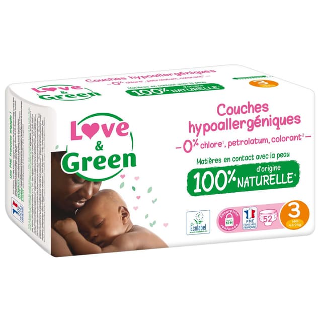 3700668700133 - Love & Green - Couches écologiques T3 4/9kg