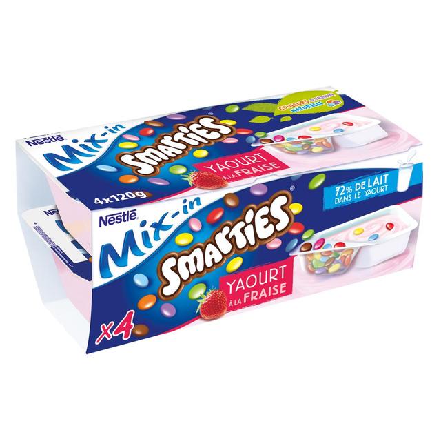 3023290400333 - Nestlé - Yaourt Smarties fraise