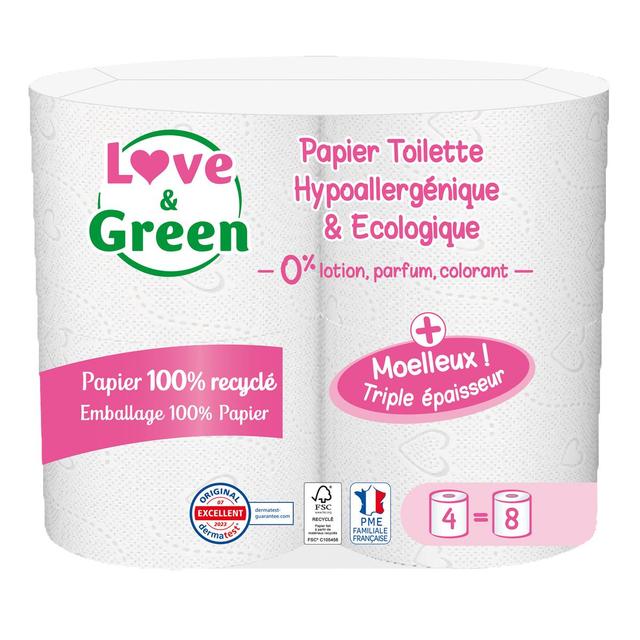 3700668701833 - Love & Green - Papier Toilette Hypoallergénique