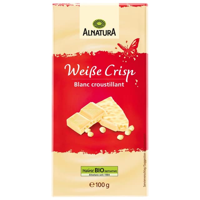 4104420222533 - Alnatura - Chocolat Blanc Croustillant Bio