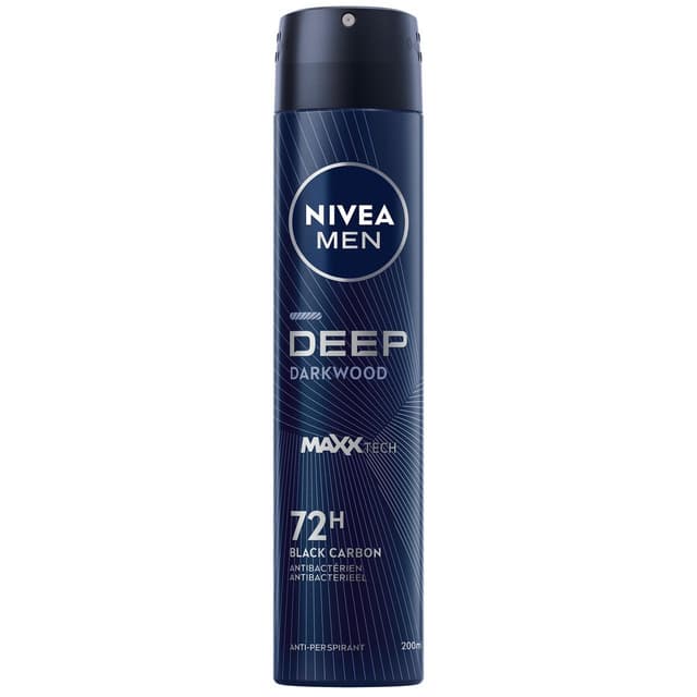 4005900493033 - Nivea Men - Déodorant spray homme Anti-transpirant Charbon Deep Black Carbon
