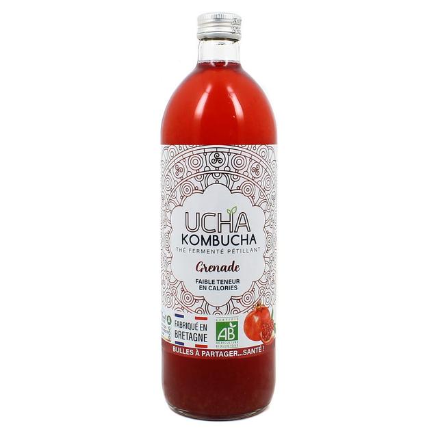 3760192493833 - UCHA - Kombucha Grenade, Thé Fermenté Pétillant Bio