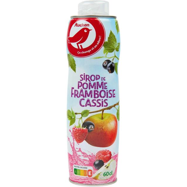 3596710454433 - Auchan - Sirop de pomme cassis framboise
