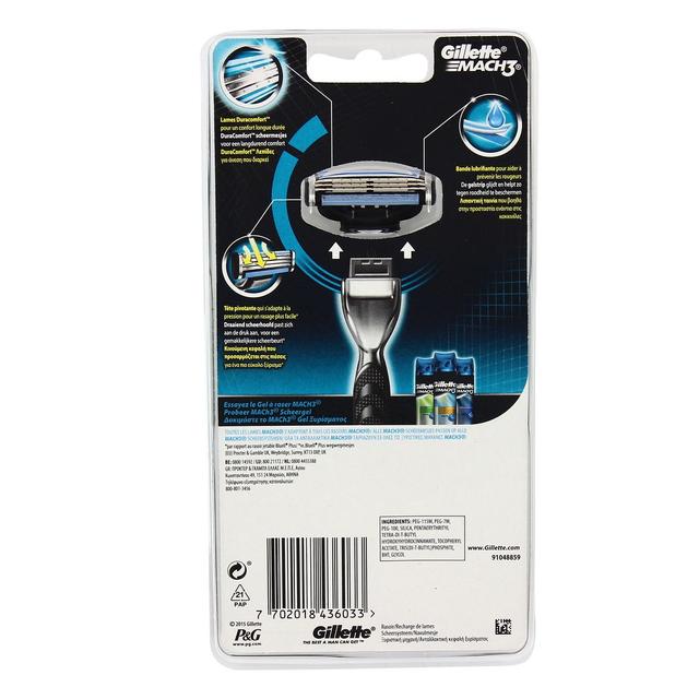 7702018436033 - Gillette Mach3 - Rasoir Mach3 fourni avec une lame