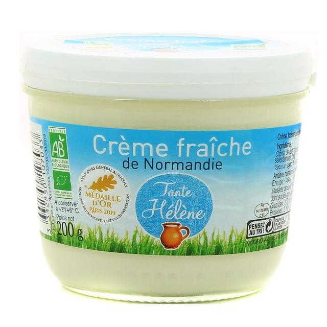 3332850107033 - Tante Hélène - Crème fraîche Bio de Normandie 38%mg