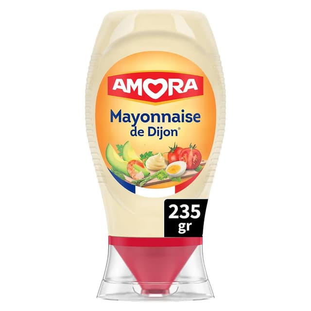 8711200548033 - Amora - Mayonnaise de Dijon en Flacon Souple Squeeze Top Down
