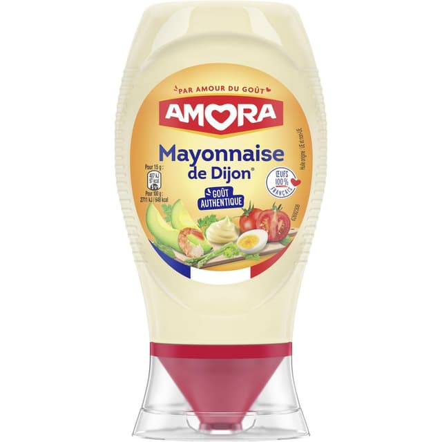 8711200548033 - Amora - Mayonnaise de Dijon en Flacon Souple Squeeze Top Down