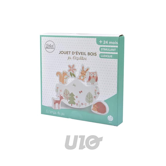 3574380638933 - BEBE DOUCEUR - Jeu d'Équilibre Enfant Forêt Magique 15cm Multicolore
