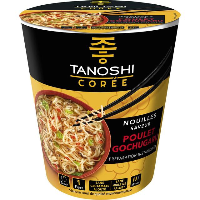 3229820802534 - Tanoshi - Corée - Nouilles Coréennes Saveur Poulet Gochugaru Epicé