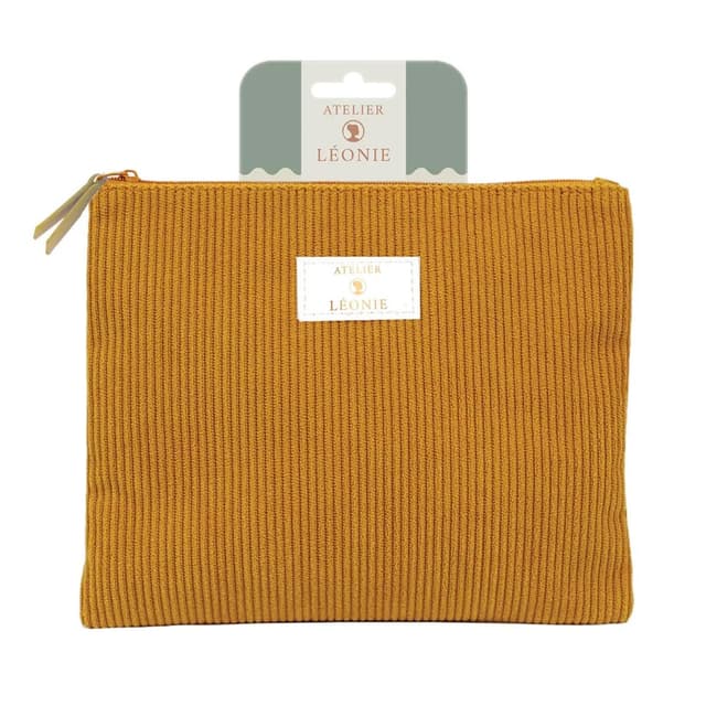 3700390872634 - French Tendance - Pochette toilette velour 21cm X 17cm