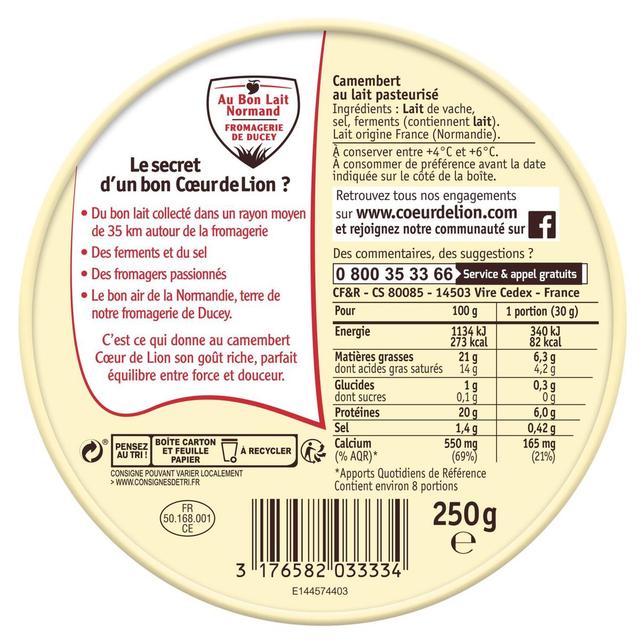 3176582033334 - Coeur de Lion - Camembert