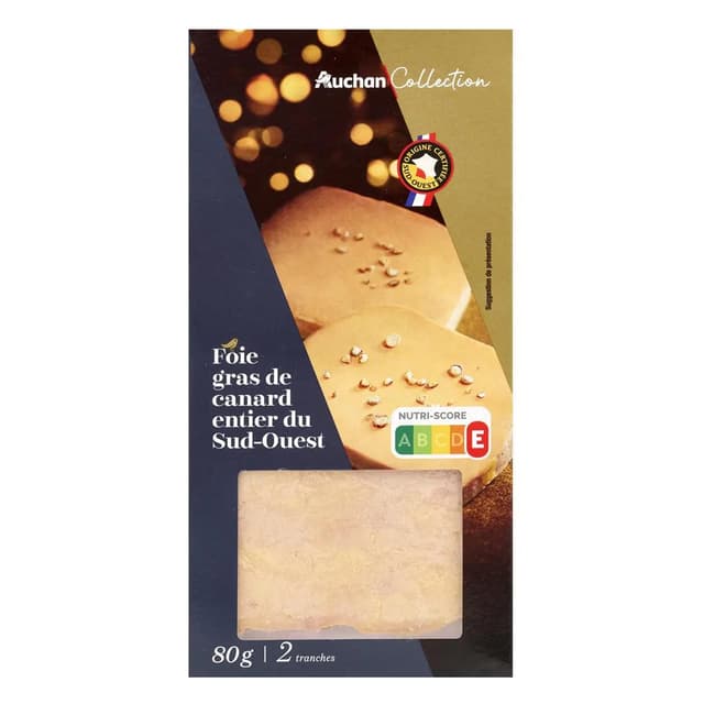 3596710513734 - Auchan Collection - Foie gras de canard entier du Sud-Ouest