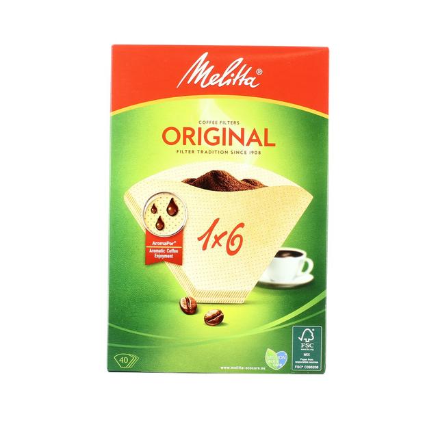 4006508123834 - Melitta - Filtres 1X6 brun label FSC