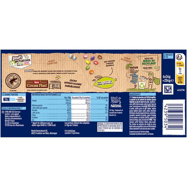 0000042395034 - Smarties - Bonbons de chocolat au lait