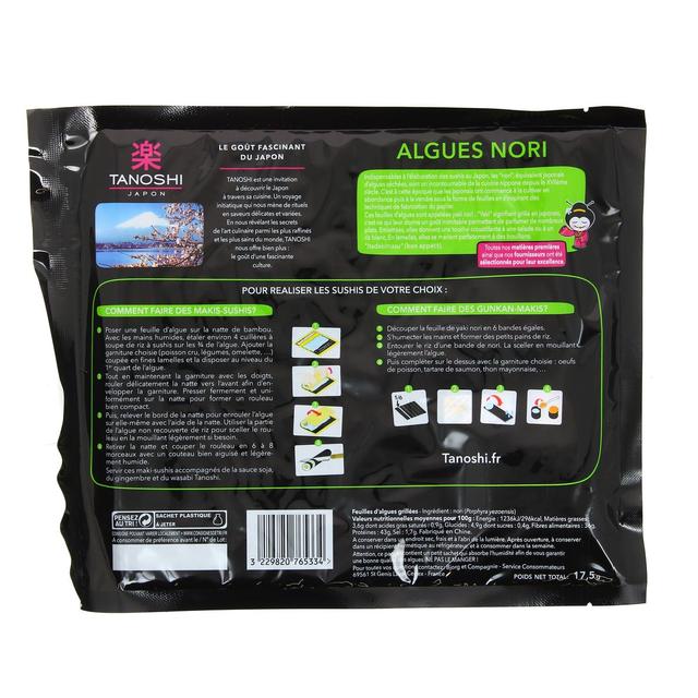 3229820765334 - Tanoshi - Japon - Algues Nori