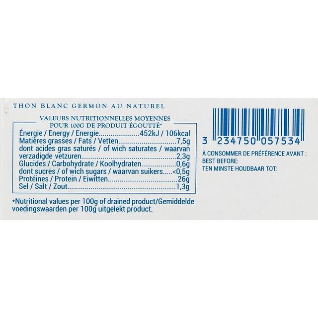 3234750057534 - Albert Ménès - Thon blanc germon préparé au naturel