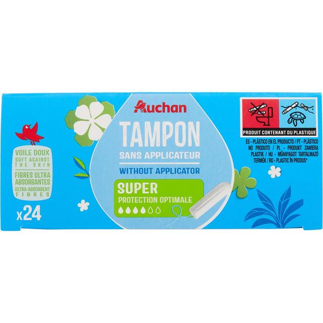 3245678667934 - Auchan - Tampons sans applicateur super