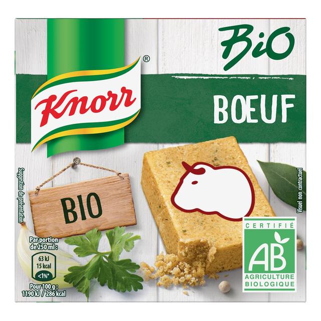 8714100880135 - Knorr - Bouillon Boeuf Bio - 6 cubes