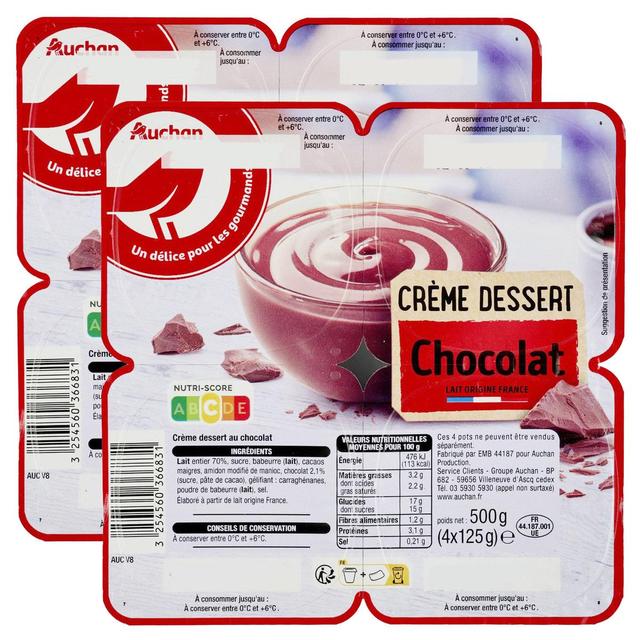 2050000410635 - Auchan - Crème dessert au chocolat
