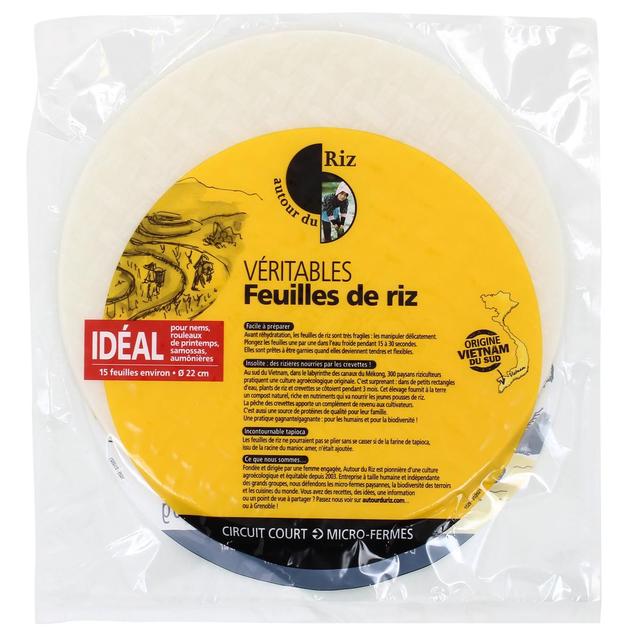 3760275570635 - Autour Du Riz - Feuilles de riz blanc bio