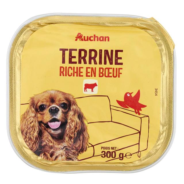 3596710541935 - Auchan - Barquette Terrine riche en boeuf pour chien