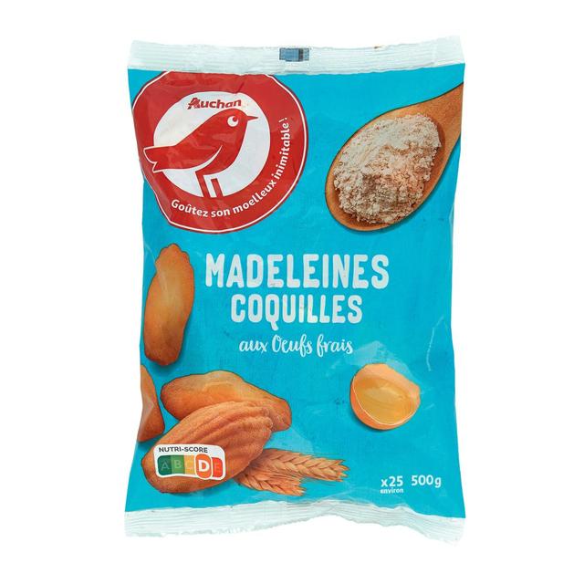 3254560025035 - Auchan - Madeleines coquilles aux oeufs frais