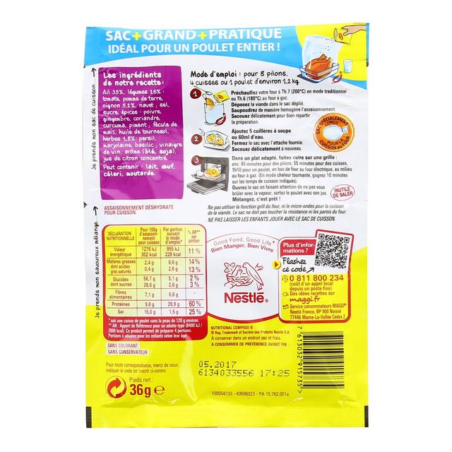 7613032915735 - Maggi - Papillotes Poulet Ail et Oignon