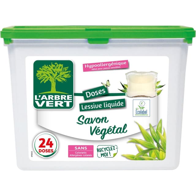 3450601046735 - L'arbre Vert - Lessive au savon végétal hypoallergénique