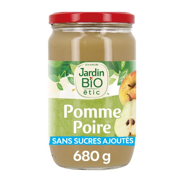 3478820008235 - Jardin Bio Etic - Purée de pommes et poire Wiliams Bio Sans Sucres Ajoutés
