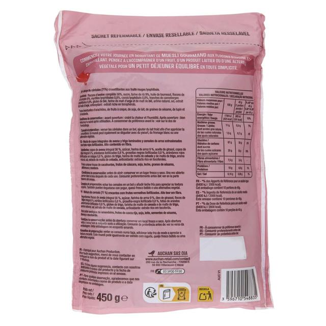 3596710548835 - Auchan - Muesli Croustillant Noix