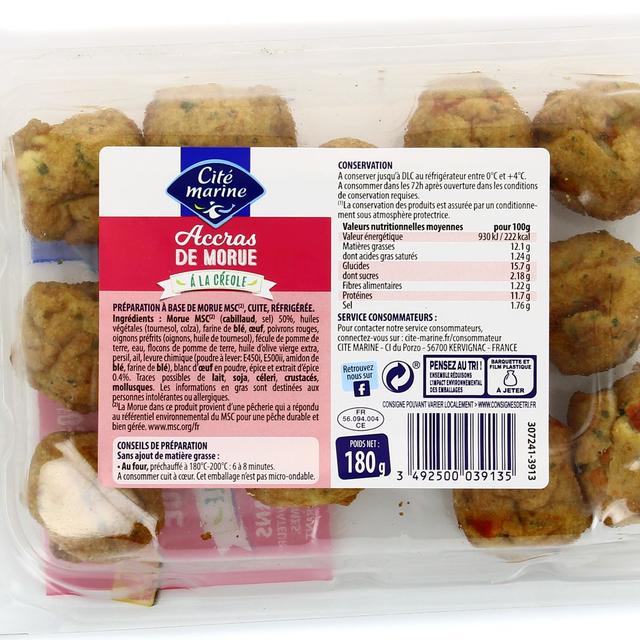 3492500039135 - Cité Marine - Accras de morue