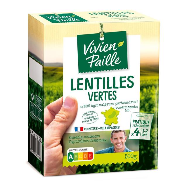 3039820510236 - Vivien Paille - Lentilles Vertes Sachet Cuisson