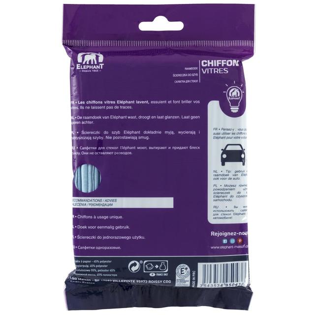 3543534950436 - Elephant - 10 Chiffons Vitre et Inox