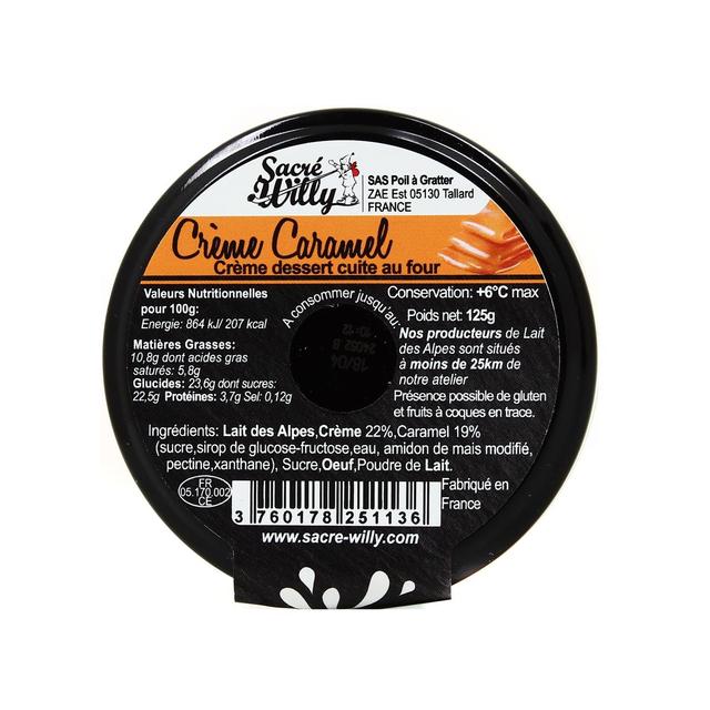 3760178251136 - Sacré Willy - Crème au Four Caramel