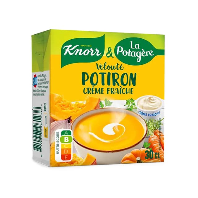 8710908961236 - Knorr & La Potagère - Soupe Velouté de Potiron à la Crème Fraîche