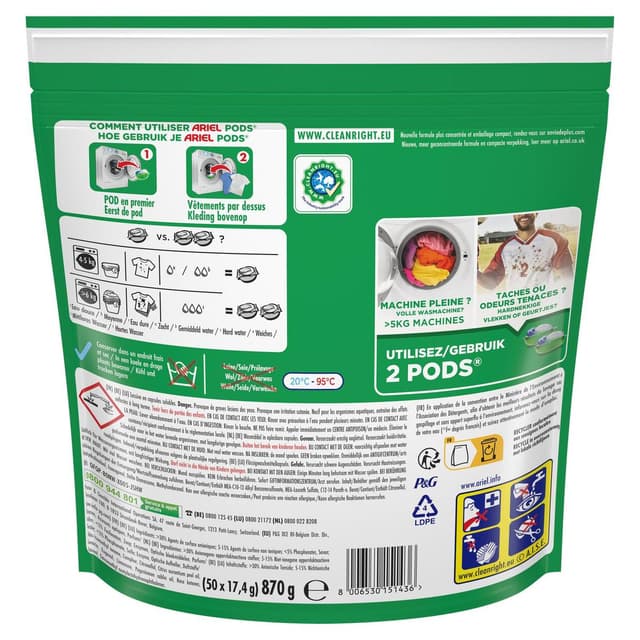 8006530151436 - Ariel - Lessive Capsules 4in1 Pods Original Mega Pack
