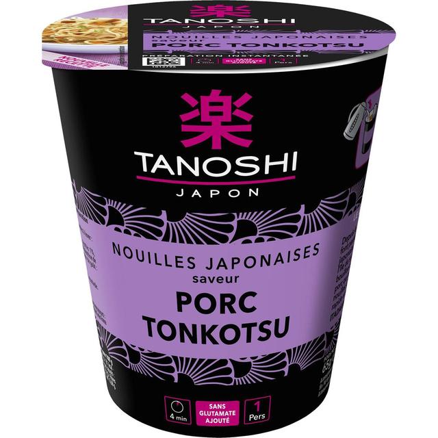 3229820762036 - Tanoshi - Japon - Nouilles Japonaises Saveur Porc Tonkotsu en cup
