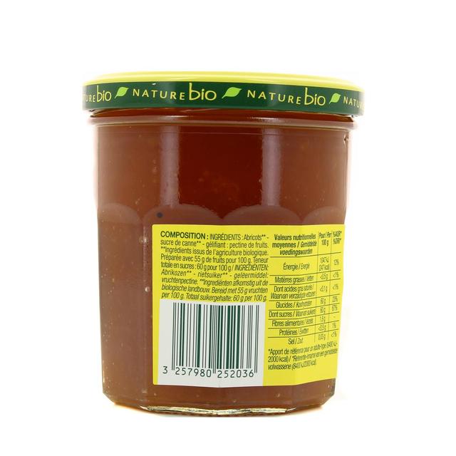 3257980252036 - Nature Bio - Confiture d'abricot, bio