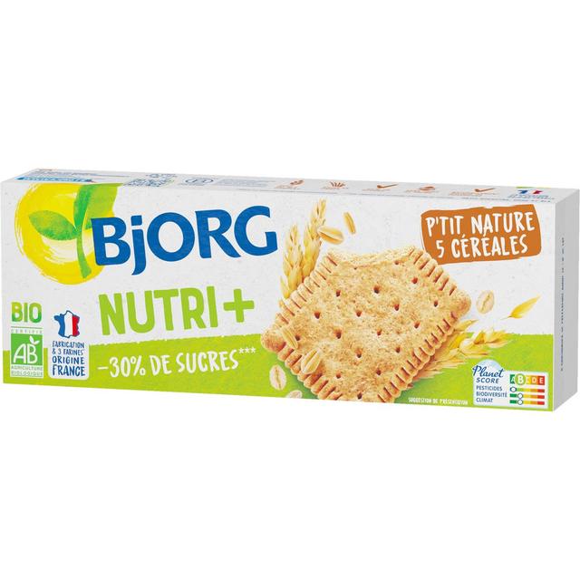 3229820802336 - Bjorg - Biscuits P'ti Nature 5 Céréales Nutri+ Bio