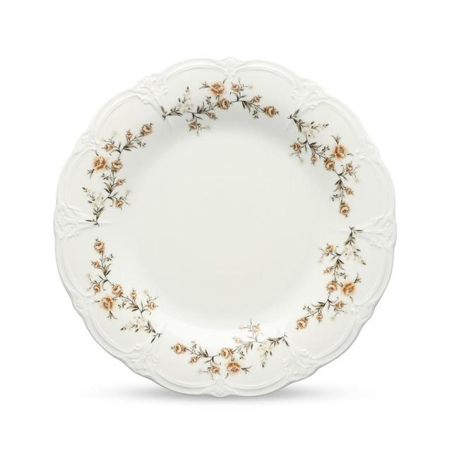 5410595774036 - Collection Retro - Assiette plate 32cm brown flower Retro