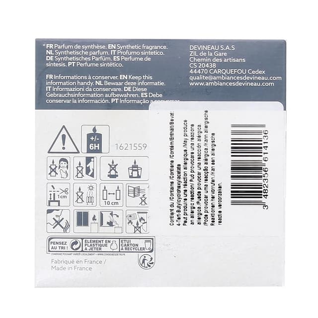 3482356614136 - Ambiances Devineau - 4 bougies parfum Santal d'Australie