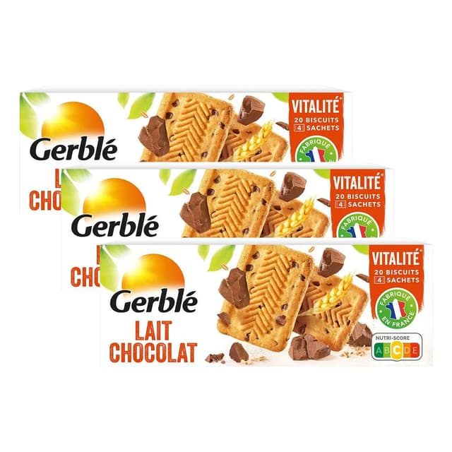 3175680011534 - Gerblé Vitalité - 20 Biscuits Lait Chocolat