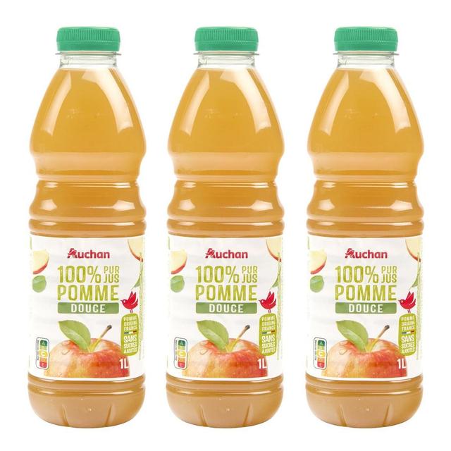2050000406836 - Auchan - Pur jus de pomme douce sans sucres ajoutés