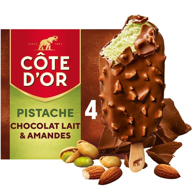 3274664276836 - Côte d'Or - Bâtonnets pistache chocolat