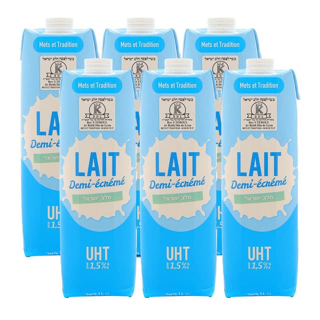 5419980618603 - Mets et Tradition - Lait demi-écrémé UHT