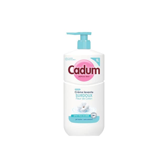 3600551187136 - Cadum - Crème Lavante Surdoux Fleur de Coton